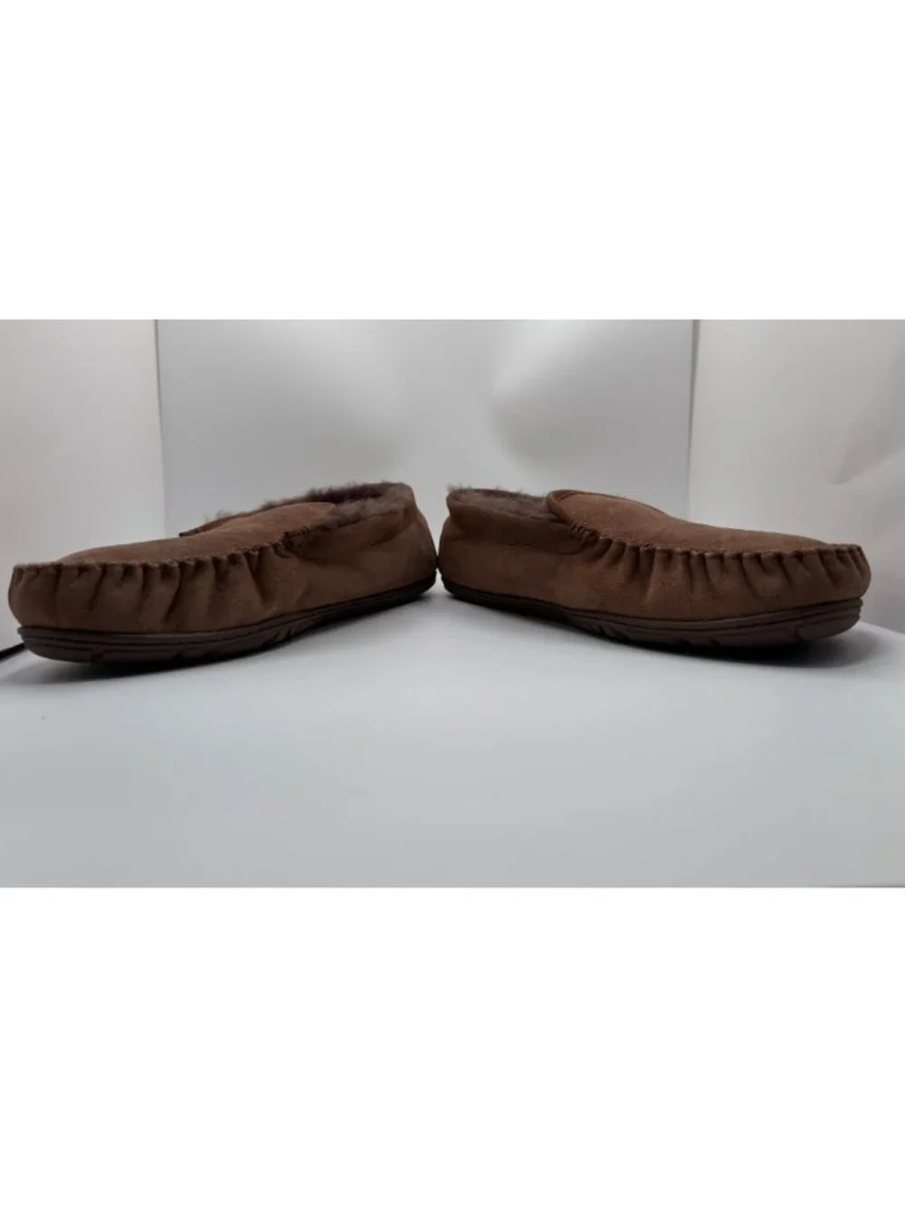 L.L.Bean Men's Wicked Good Slippers Venetian Size 12W Comfort Fur lined Shoe